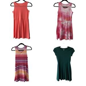 Place Collection of Summer Knit Dresses Multi Color Size Large, 10-12